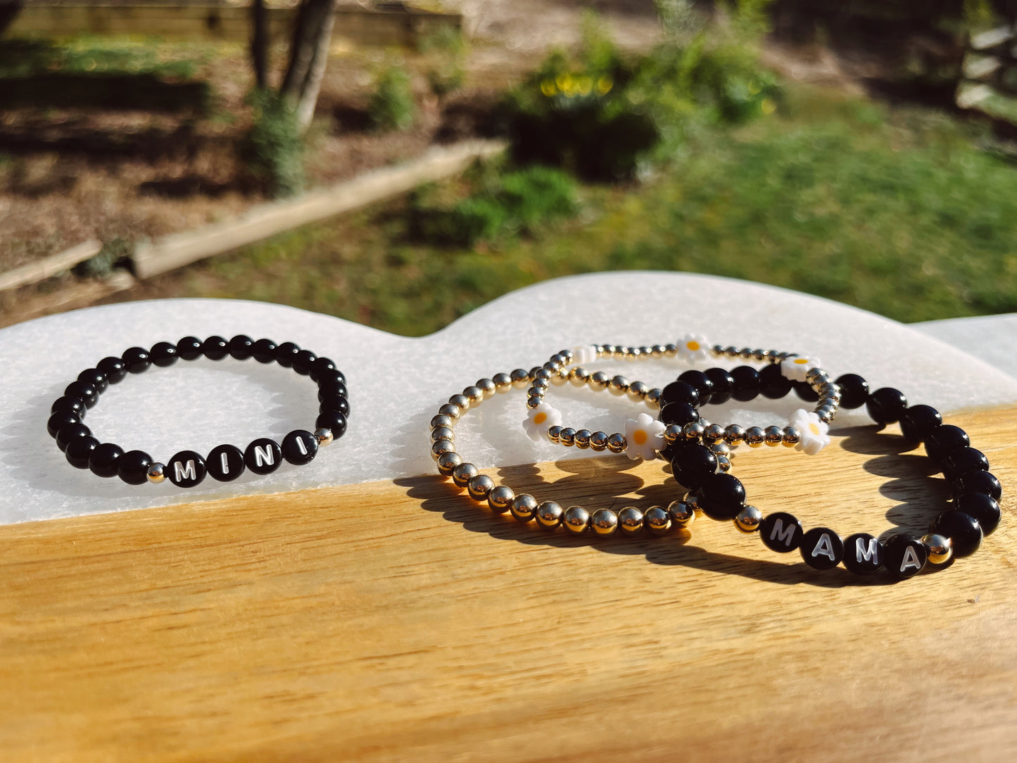 Mama/Mini Gemstone Bracelet Set