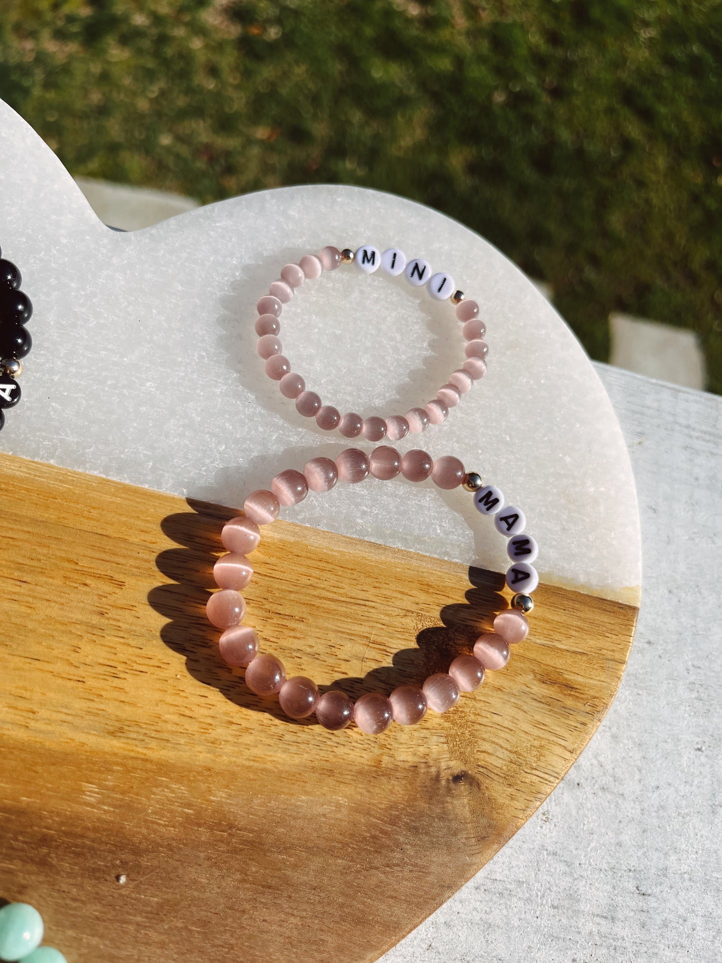 Mama/Mini Gemstone Bracelet Set